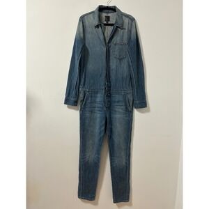 JOE'S JEANS Riya Women's Denim Utility Jumpsuit Blue Washed Style Size Medium